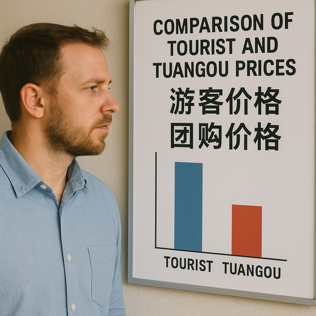 Comparison of tourist and tuangou prices